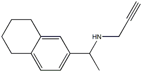 prop-2-yn-1-yl[1-(5,6,7,8-tetrahydronaphthalen-2-yl)ethyl]amine 结构式