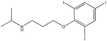 propan-2-yl[3-(2,4,6-triiodophenoxy)propyl]amine 结构式