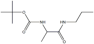 tert-butyl 1-methyl-2-oxo-2-(propylamino)ethylcarbamate 结构式