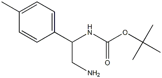 tert-butyl 2-amino-1-(4-methylphenyl)ethylcarbamate 结构式