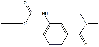 tert-butyl 3-[(dimethylamino)carbonyl]phenylcarbamate 结构式