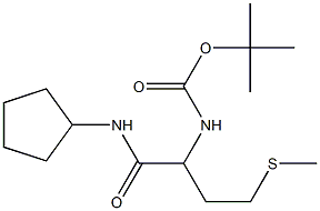 tert-butyl N-[1-(cyclopentylcarbamoyl)-3-(methylsulfanyl)propyl]carbamate 结构式