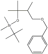 (3-Benzyloxy-1,1,2-trimethyl-propoxy)-tert-butyl-dimethyl-silane 结构式