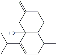 1-methyl-6-methylidene-4-propan-2-yl-1,2,5,7,8,8a-hexahydronaphthalen-4a-ol 结构式