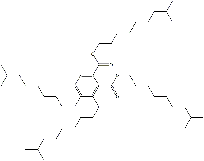 邻苯二甲酸二异癸酯二异癸酯 结构式