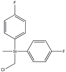bis(4-fluorophenyl)methyl-(chloromethyl)silicon 结构式