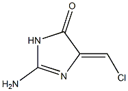 4H-Imidazol-4-one,  2-amino-5-(chloromethylene)-3,5-dihydro- 结构式
