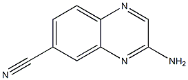 6-Quinoxalinecarbonitrile,  3-amino- 结构式