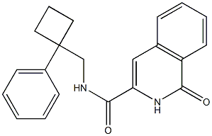 3-Isoquinolinecarboxamide,  1,2-dihydro-1-oxo-N-[(1-phenylcyclobutyl)methyl]- 结构式