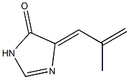 4H-Imidazol-4-one,  3,5-dihydro-5-(2-methyl-2-propen-1-ylidene)- 结构式