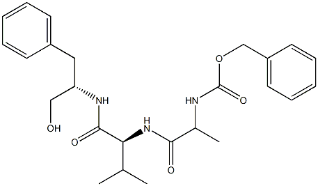 benzyl N-[(1S)-1-[[(1S)-1-[[(2S)-1-hydroxy-3-phenyl-propan-2-yl]carbamoyl]-2-methyl-propyl]carbamoyl]ethyl]carbamate 结构式