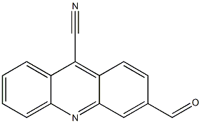 9-Acridinecarbonitrile,  3-formyl- 结构式