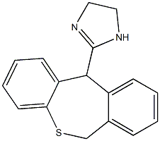 2-(6,11-dihydrodibenzo[b,e]thiepin-11-yl)-4,5-dihydro-1H-imidazole 结构式