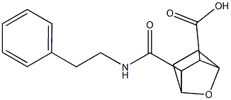 3-{[(2-phenylethyl)amino]carbonyl}-7-oxabicyclo[2.2.1]heptane-2-carboxylic acid 结构式