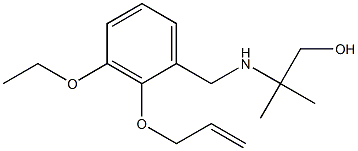 2-{[2-(allyloxy)-3-ethoxybenzyl]amino}-2-methyl-1-propanol 结构式
