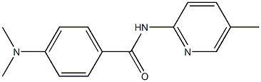 4-(dimethylamino)-N-(5-methyl-2-pyridinyl)benzamide 结构式