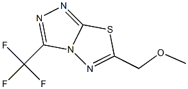 6-(methoxymethyl)-3-(trifluoromethyl)[1,2,4]triazolo[3,4-b][1,3,4]thiadiazole 结构式