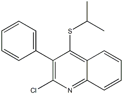 2-chloro-4-(isopropylsulfanyl)-3-phenylquinoline 结构式