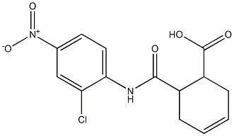 6-({2-chloro-4-nitroanilino}carbonyl)-3-cyclohexene-1-carboxylic acid 结构式