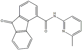 N-(6-methyl-2-pyridinyl)-9-oxo-9H-fluorene-4-carboxamide 结构式