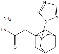 2-[3-(2H-tetraazol-2-yl)-1-adamantyl]acetohydrazide 结构式