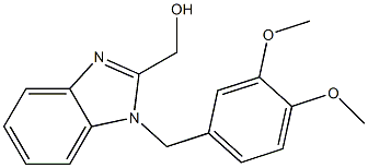 [1-(3,4-dimethoxybenzyl)-1H-benzimidazol-2-yl]methanol 结构式