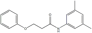 N-(3,5-dimethylphenyl)-3-(phenyloxy)propanamide 结构式