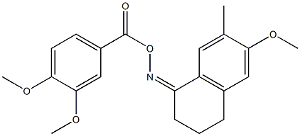 6-methoxy-7-methyl-3,4-dihydro-1(2H)-naphthalenone O-(3,4-dimethoxybenzoyl)oxime 结构式