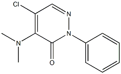 5-chloro-4-(dimethylamino)-2-phenyl-3(2H)-pyridazinone 结构式