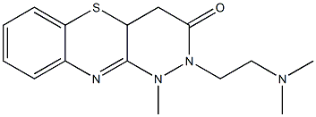 2-[2-(dimethylamino)ethyl]-1-methyl-1,2,4,4a-tetrahydro-3H-pyridazino[4,3-b][1,4]benzothiazin-3-one 结构式