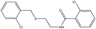 2-chloro-N-{2-[(2-chlorobenzyl)sulfanyl]ethyl}benzamide 结构式