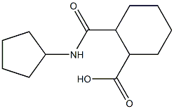 2-[(cyclopentylamino)carbonyl]cyclohexanecarboxylic acid 结构式