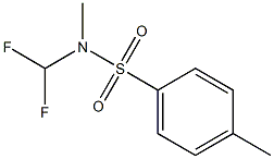 N-(difluoromethyl)-N,4-dimethylbenzenesulfonamide 结构式