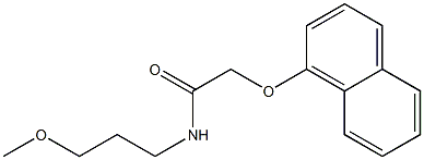 N-(3-methoxypropyl)-2-(1-naphthyloxy)acetamide 结构式