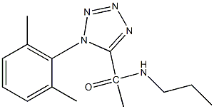 1-[1-(2,6-dimethylphenyl)-1H-tetraazol-5-yl]-1-methylpropylformamide 结构式