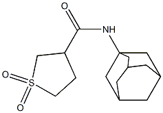 N-(1-adamantyl)tetrahydro-3-thiophenecarboxamide 1,1-dioxide 结构式