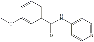 3-methoxy-N-(4-pyridinyl)benzamide 结构式