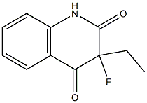 3-ethyl-3-fluoro-2,4(1H,3H)-quinolinedione 结构式