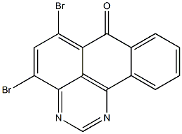 4,6-dibromo-7H-benzo[e]perimidin-7-one 结构式