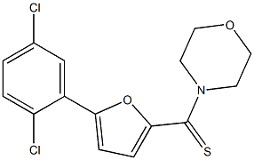 4-{[5-(2,5-dichlorophenyl)-2-furyl]carbothioyl}morpholine 结构式