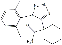 1-[1-(2,6-dimethylphenyl)-1H-tetraazol-5-yl]cyclohexylformamide 结构式