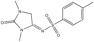 N-(1,3-dimethyl-2-oxo-4-imidazolidinylidene)-4-methylbenzenesulfonamide 结构式