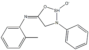 N-(2-methylphenyl)-N-(2-oxido-3-phenyl-1,2,3-oxathiazolidin-5-ylidene)amine 结构式