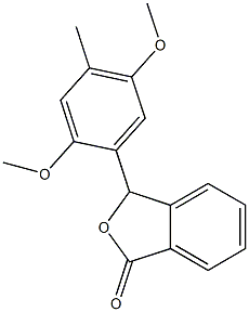 3-(2,5-dimethoxy-4-methylphenyl)-2-benzofuran-1(3H)-one 结构式