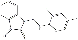 1-[(2,4-dimethylanilino)methyl]-1H-indole-2,3-dione 结构式