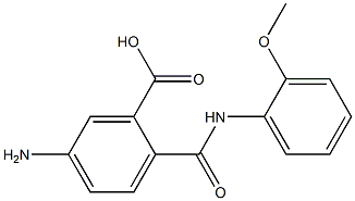 5-amino-2-[(2-methoxyanilino)carbonyl]benzoic acid 结构式