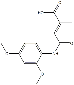 4-(2,4-dimethoxyanilino)-2-methyl-4-oxo-2-butenoic acid 结构式