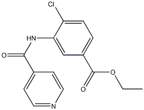 ethyl 4-chloro-3-(isonicotinoylamino)benzoate 结构式