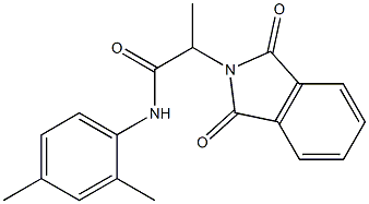 N-(2,4-dimethylphenyl)-2-(1,3-dioxo-1,3-dihydro-2H-isoindol-2-yl)propanamide 结构式
