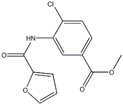 methyl 4-chloro-3-(2-furoylamino)benzoate 结构式